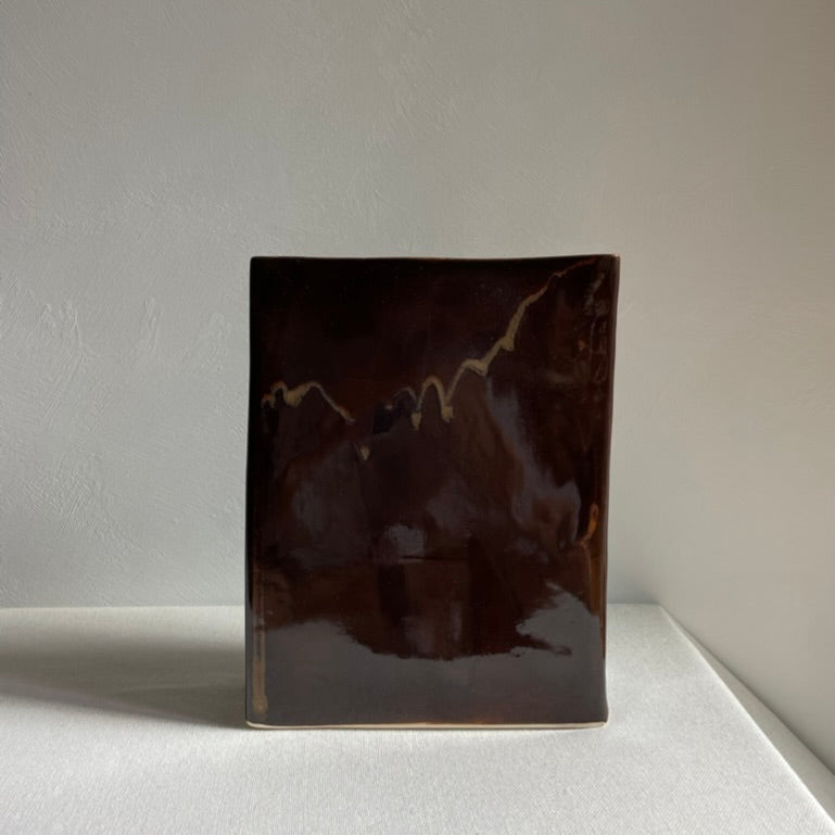 Hand built pottery vase