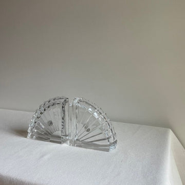 French crystal bookends