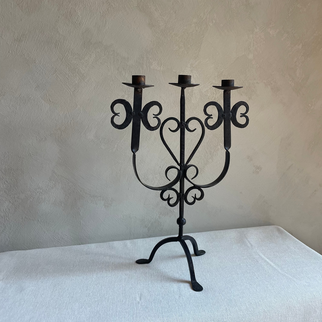 Vintage metal candlestick