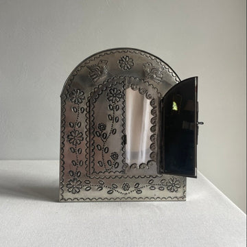 Tin wall mirror