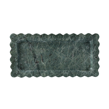 Onda tray - emerald marble