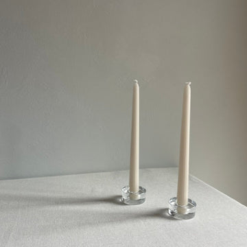 Post modern glass circular taper holders