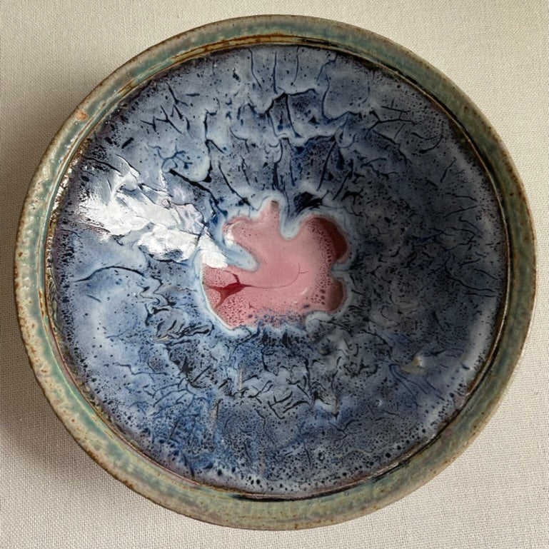 Wheel thrown pottery serving dish