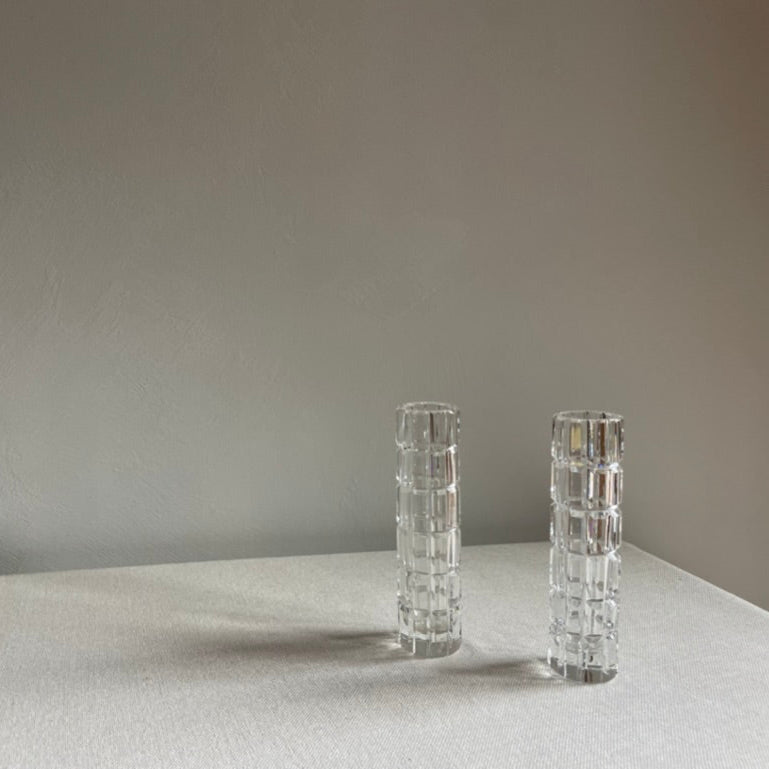Crystal bud vases