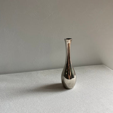 Chrome petal vase
