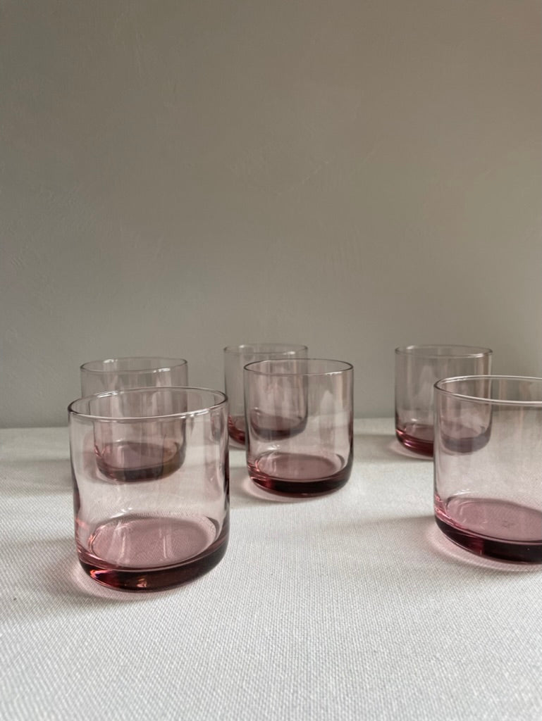 Purple glasses (set of 6)