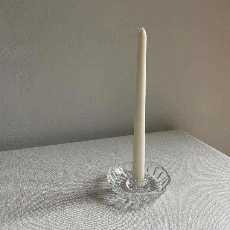 Glass candle holder