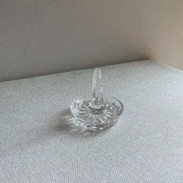 Glass ring holder dish