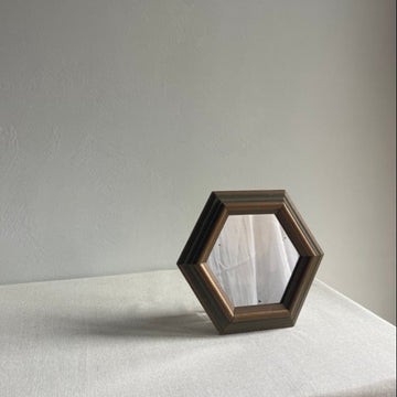 Hexagon wall mirror
