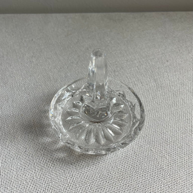 Glass ring holder dish