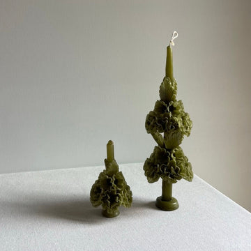 Hand-made beeswax flower candles