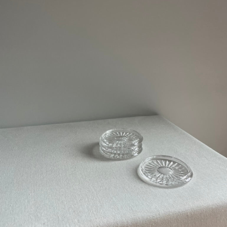 Glass coasters