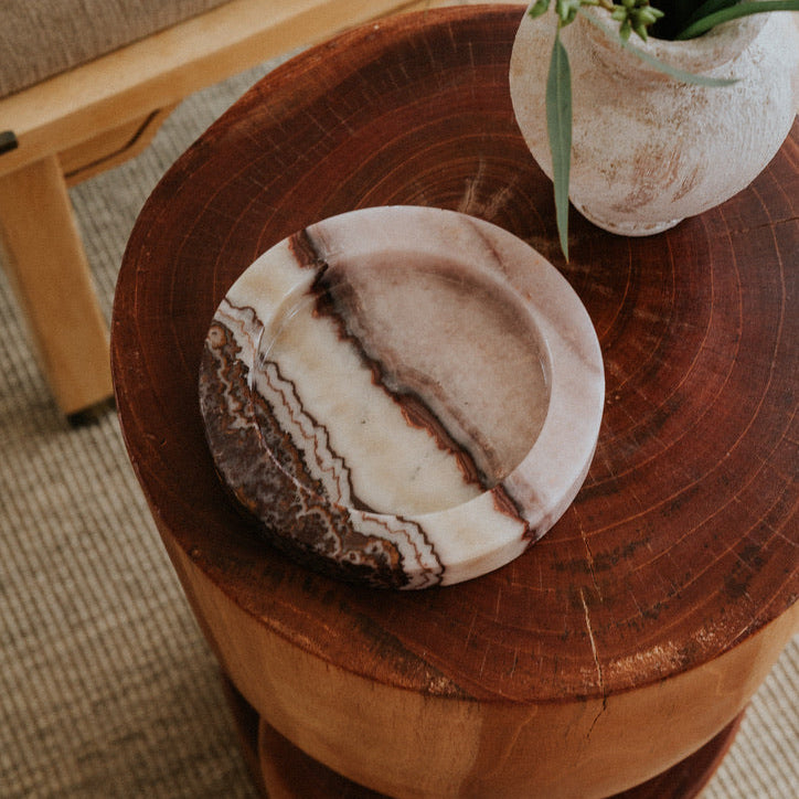 Sol catchall - pink onyx