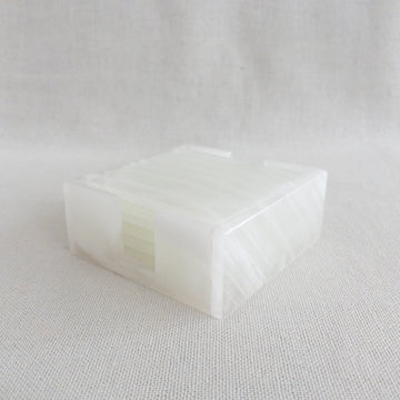 Coaster set - white onyx