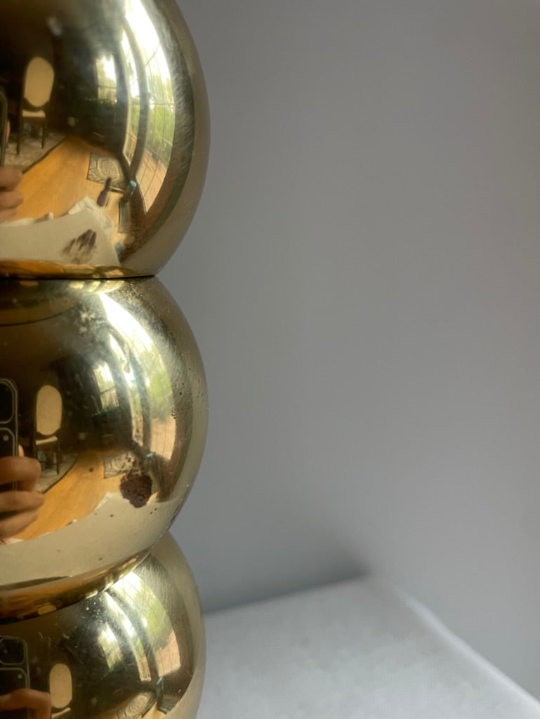 Gold & black table lamp