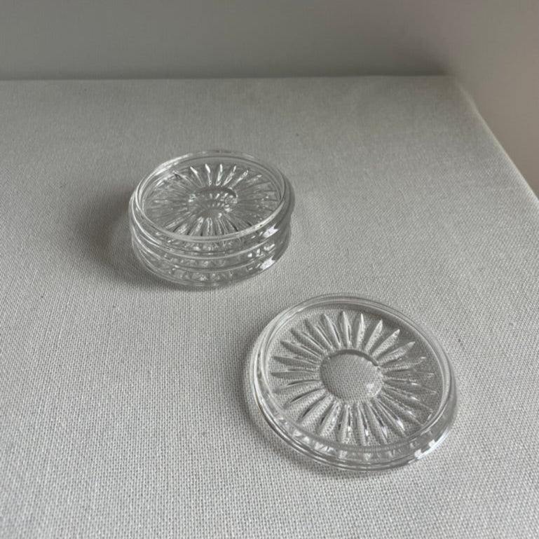Glass coasters