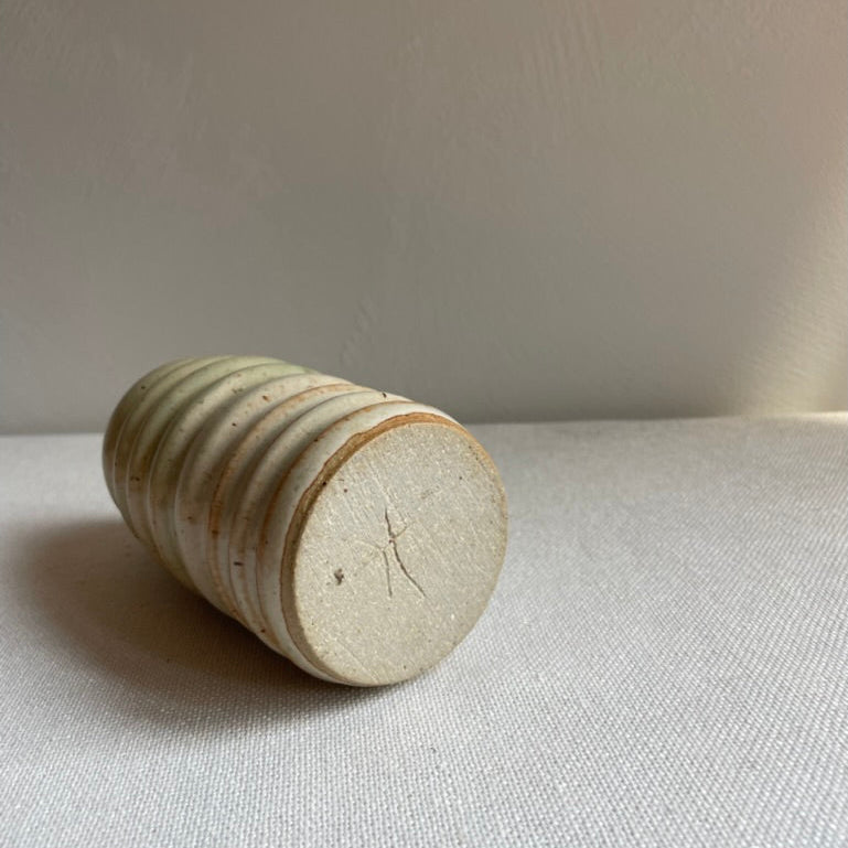 Wheel thrown petal vase