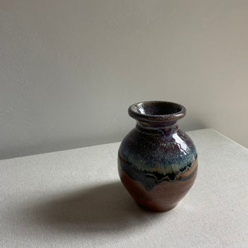 Wheel thrown pottery vase