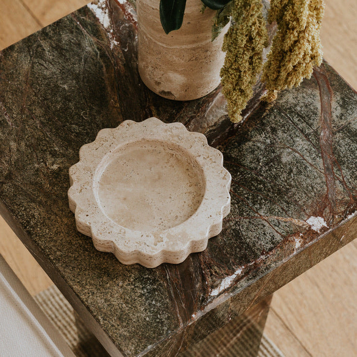 Flor catchall - travertine