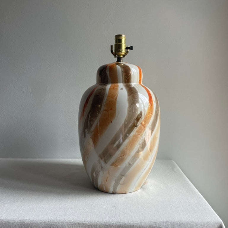 Orange & gold lamp base