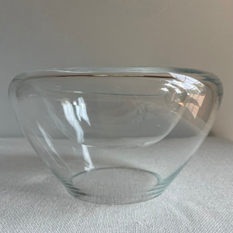Double walled glass bowl
