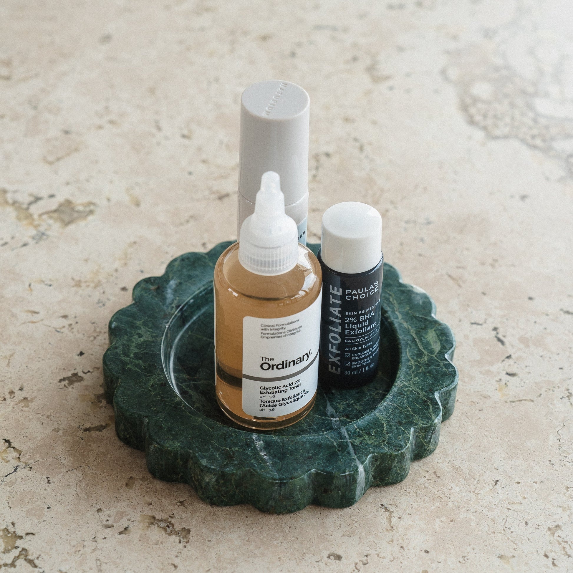 natural stone tray for toiletries