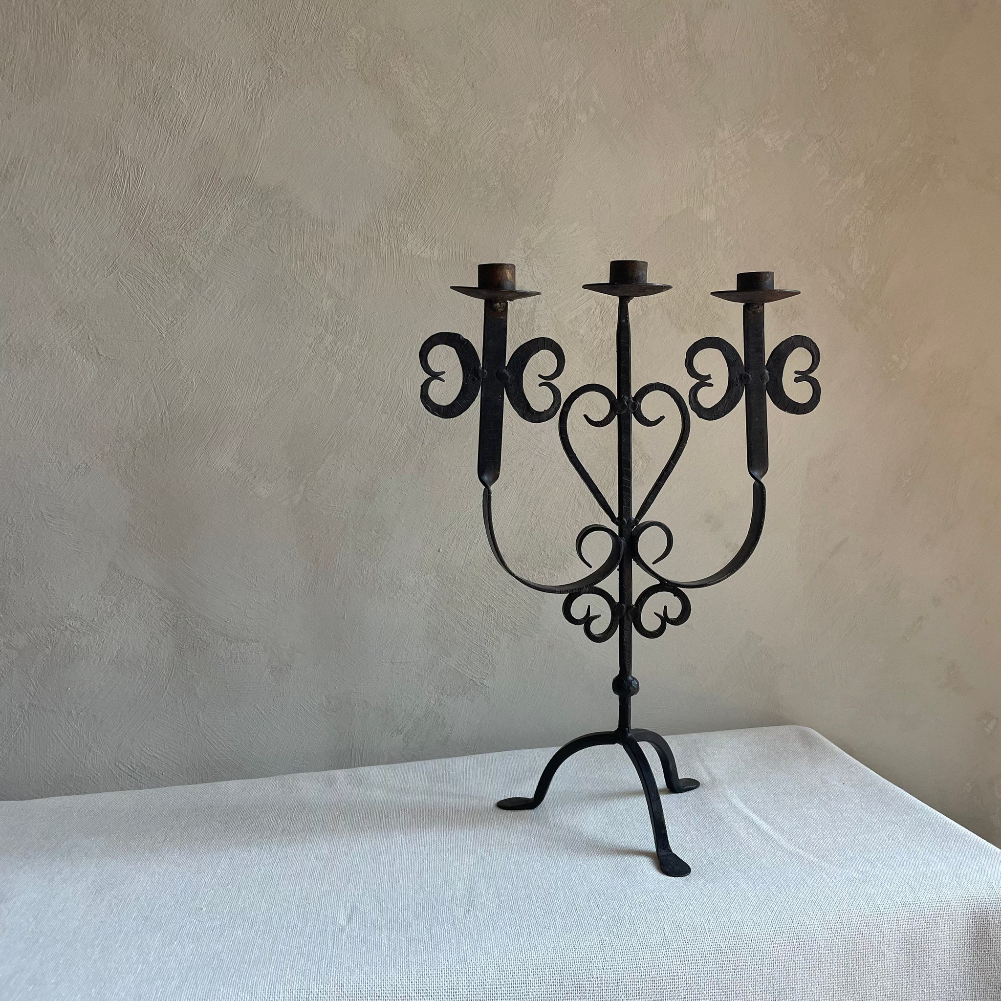 Vintage metal candlestick