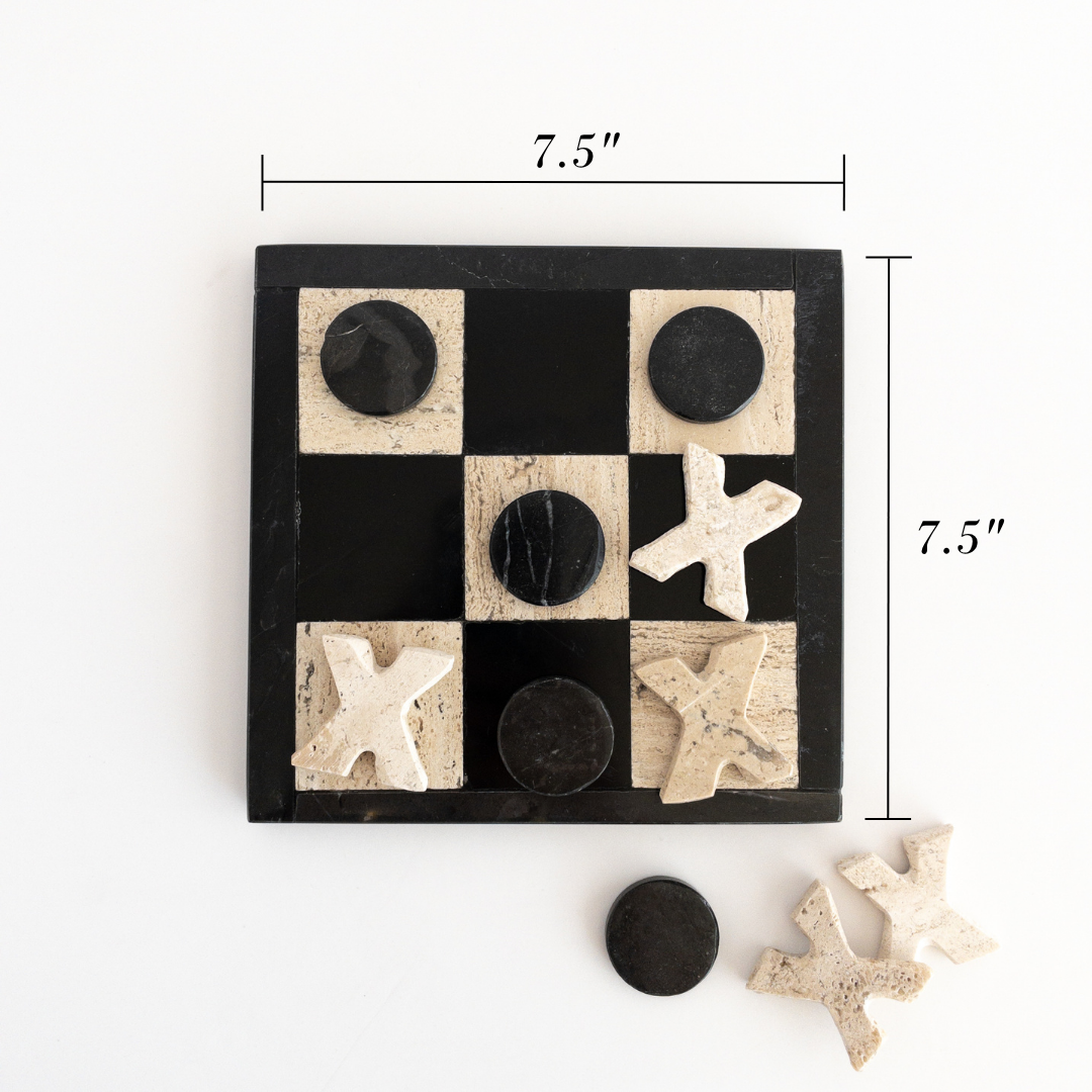 dimensions of tic tac toe coffee table game