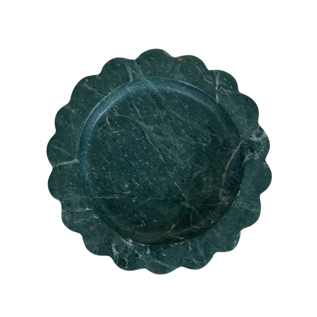 Flor catchall - emerald marble