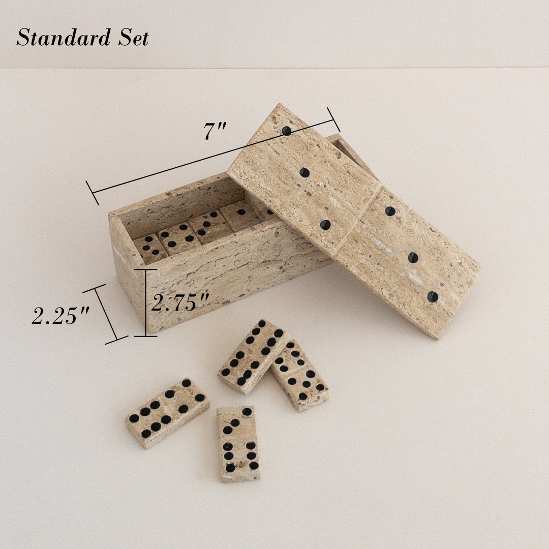 dimensions of travertine dominoes