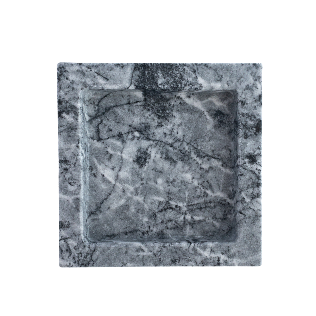artisan-crafted marble catchall tray made in Mexico