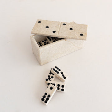 decorative domino game made from natural stone