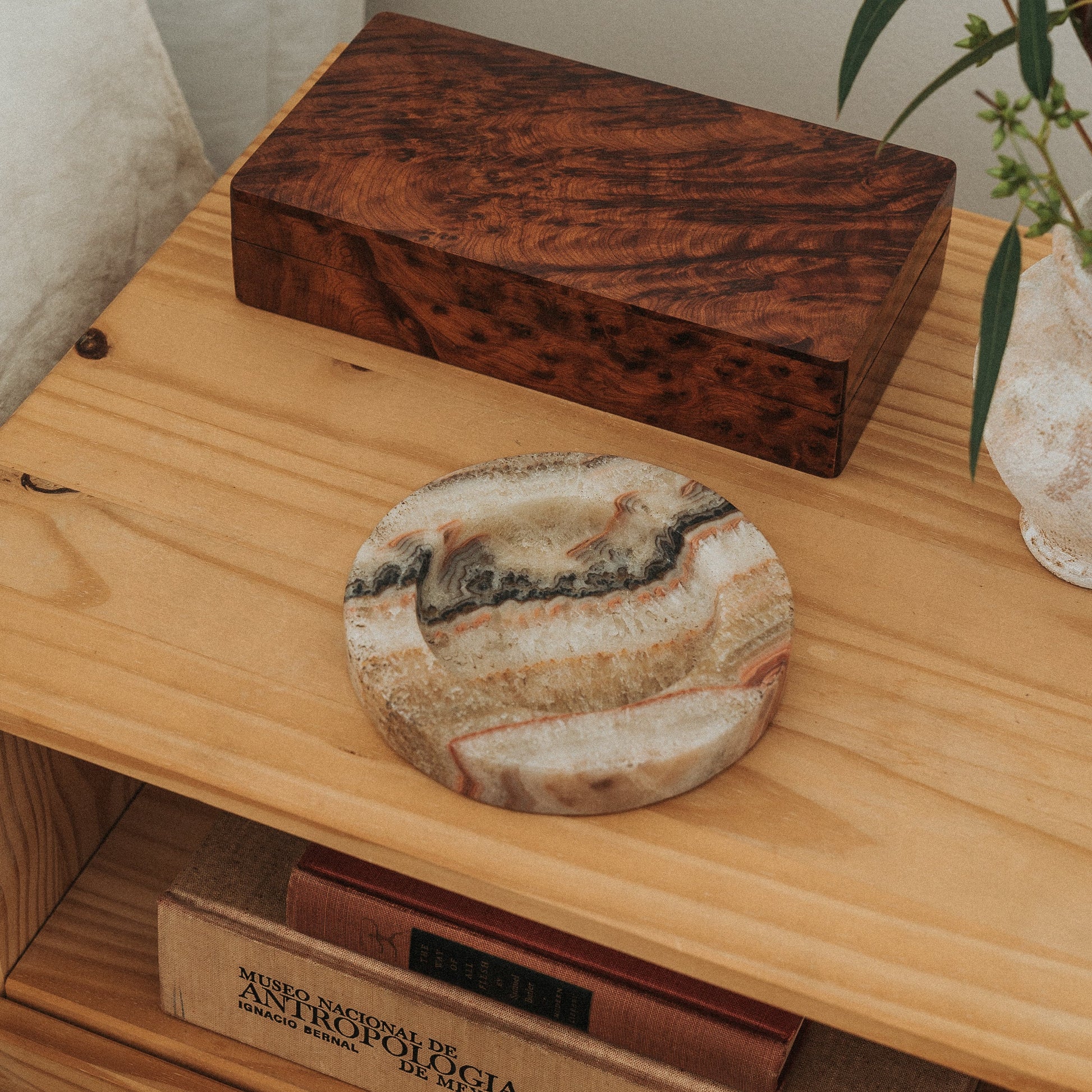 natural stone catch all tray for keys and jewelry