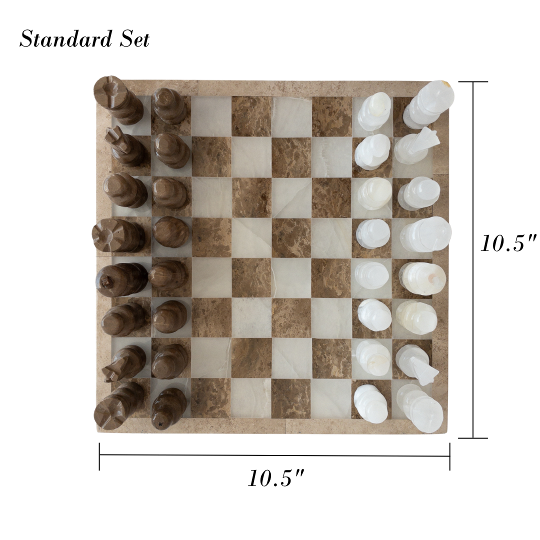 dimensions of marble chess set for coffee table