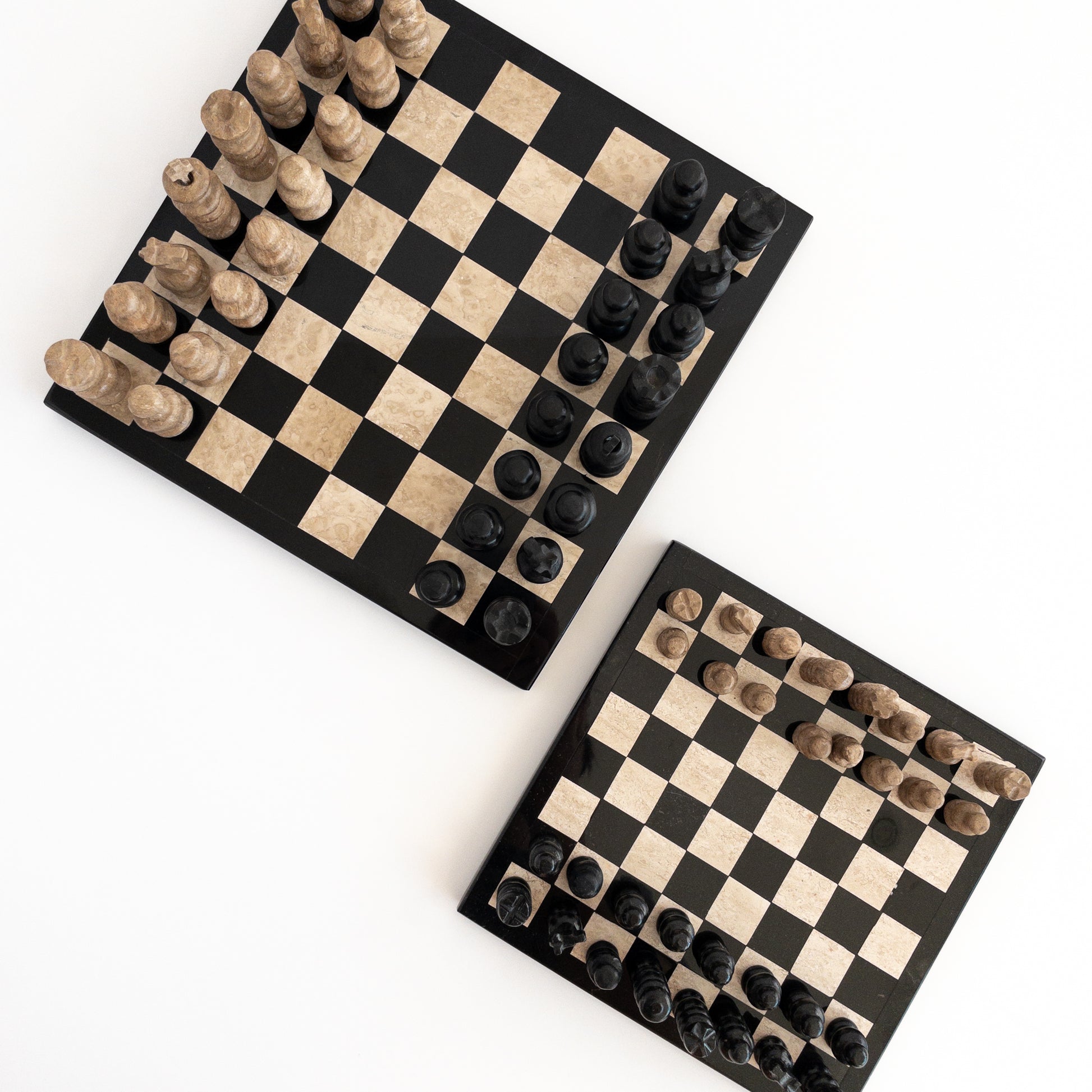 artisan-crafted chess set designed for play and display