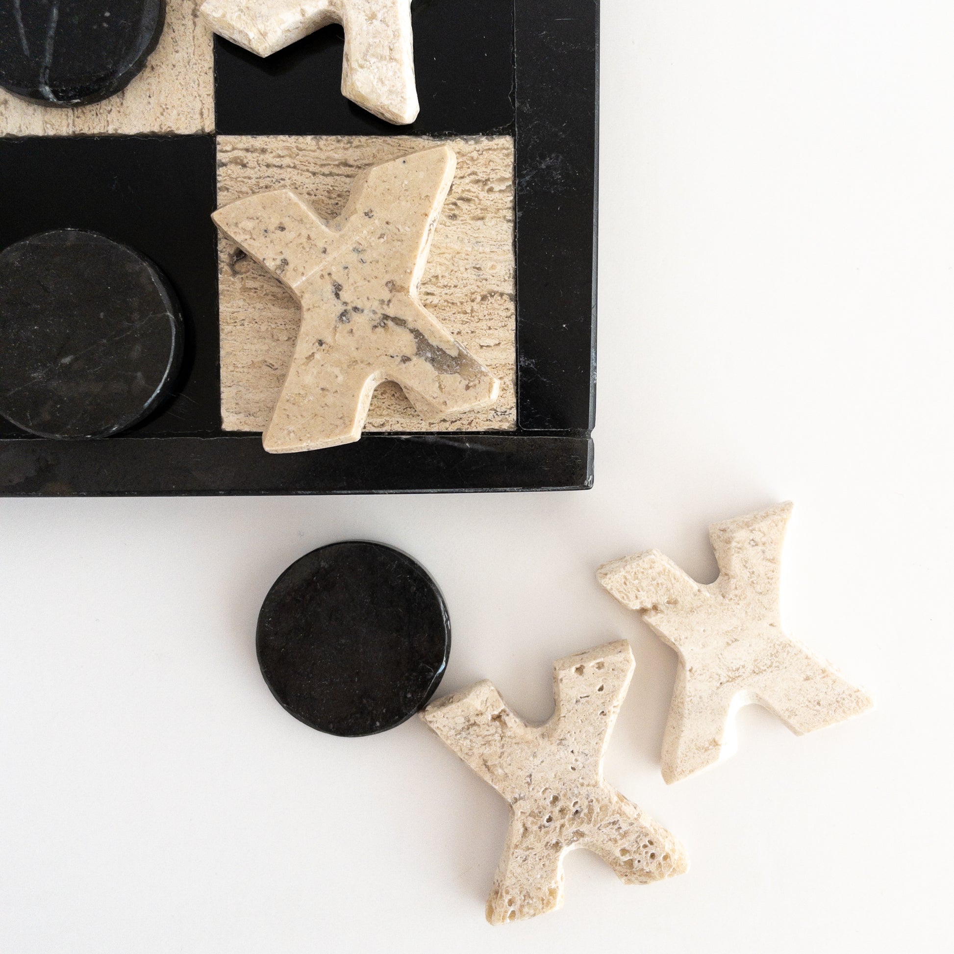 detailed view of marble game pieces