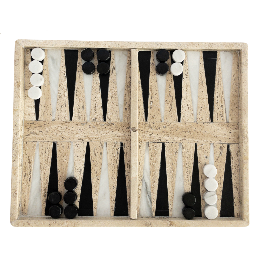 modern stone game set for decor and play
