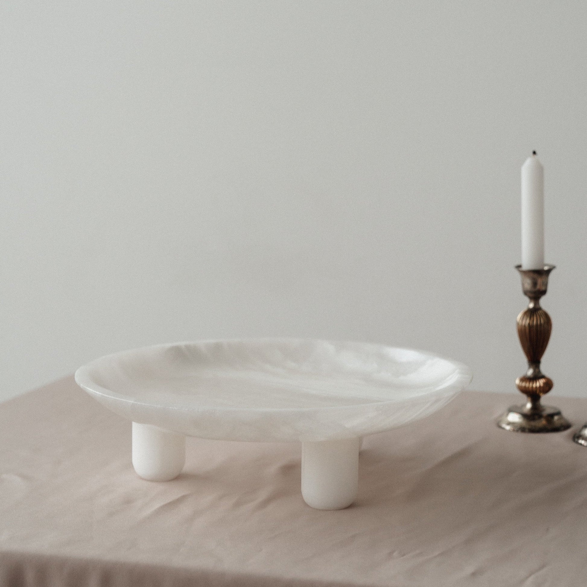 sculptural home decor piece in natural stone